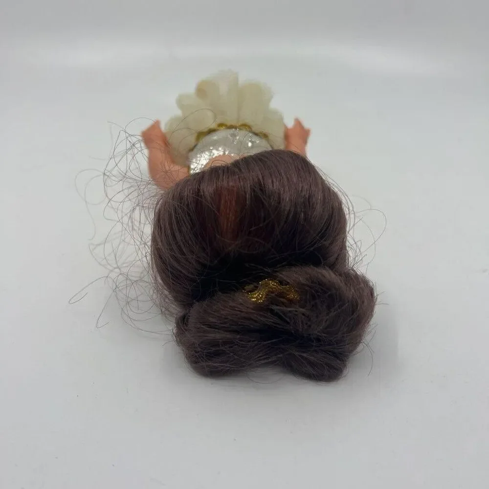 Vintage U.D.co Doll Ballerina Blue Eyes Dress Tutu‎ Brown Hair Hong Kong 9.5